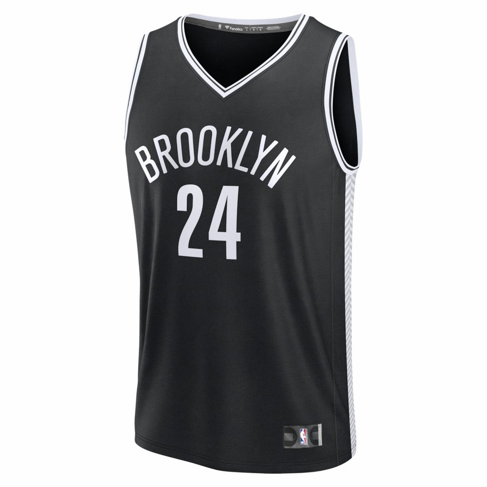 Cam Thomas Brooklyn Nets Fast Break Replica Jersey Black Icon Edition