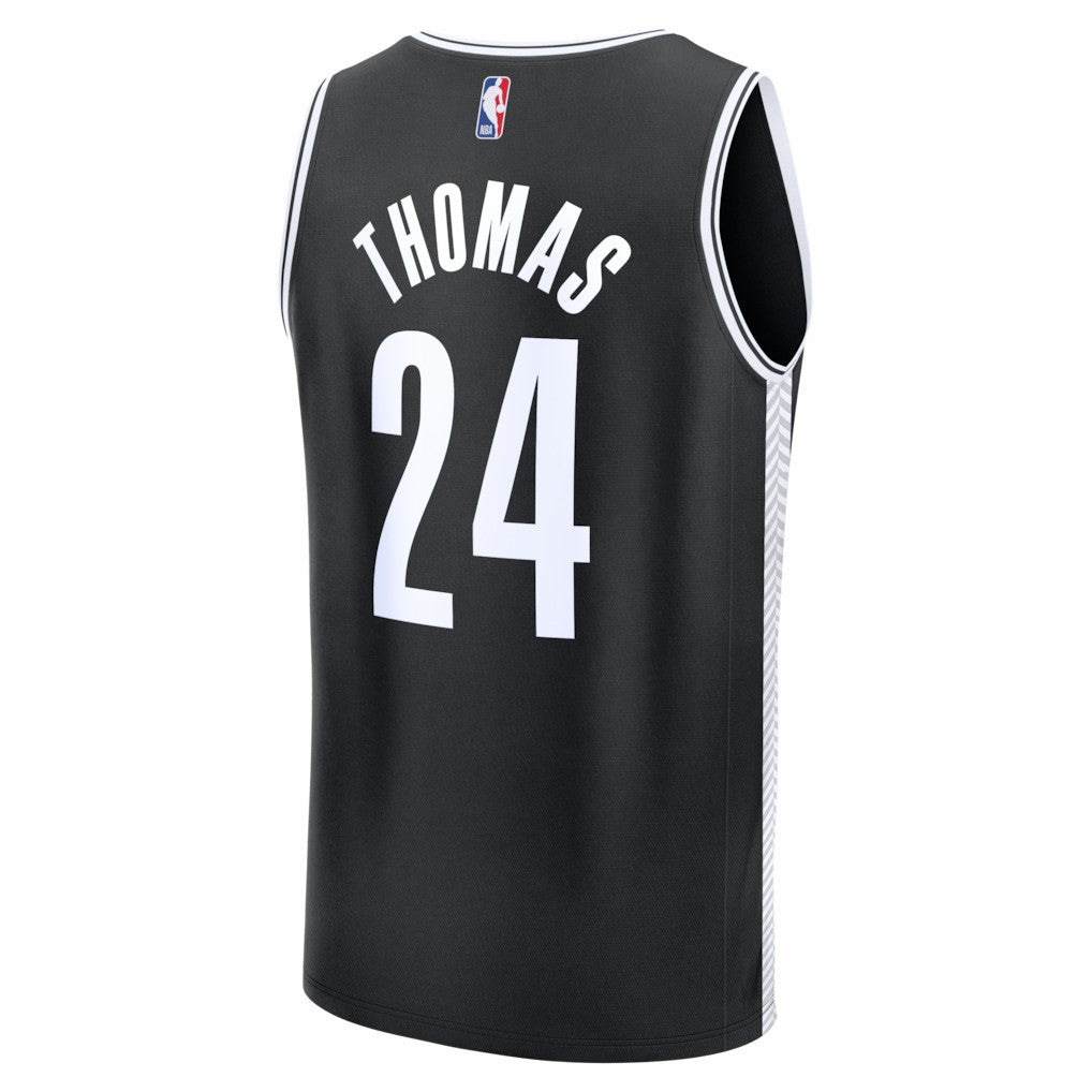 Cam Thomas Brooklyn Nets Fast Break Replica Jersey Black Icon Edition