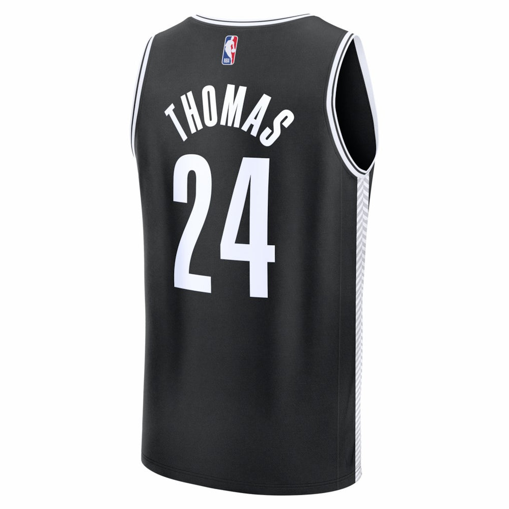 Cam Thomas Brooklyn Nets Fast Break Replica Jersey Black Icon Edition