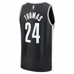 Cam Thomas Brooklyn Nets Fast Break Replica Jersey Black Icon Edition