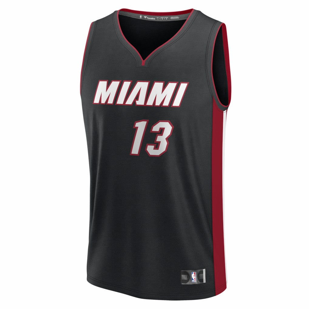 Bam Adebayo Miami Heat Fast Break Replica Jersey Black Icon Edition