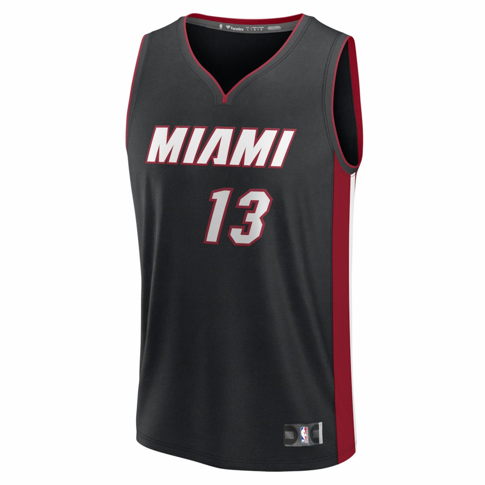 Bam Adebayo Miami Heat Fast Break Replica Jersey Black Icon Edition