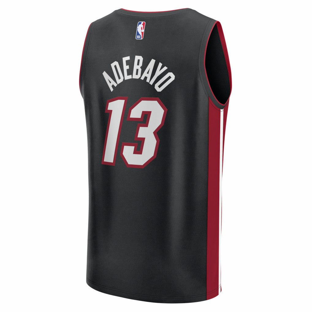 Bam Adebayo Miami Heat Fast Break Replica Jersey Black Icon Edition