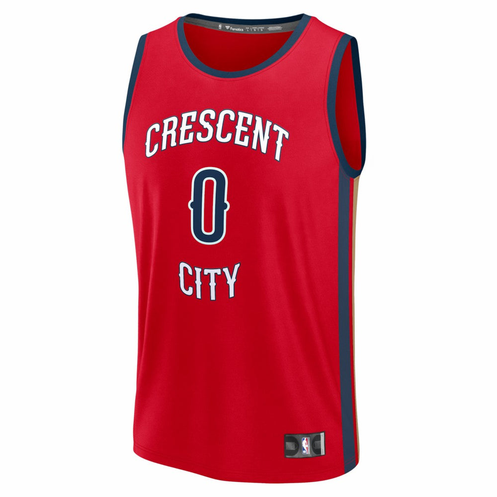 Jeremiah Fears New Orleans Pelicans Fast Break Replica Player Jersey Statement Edition Red