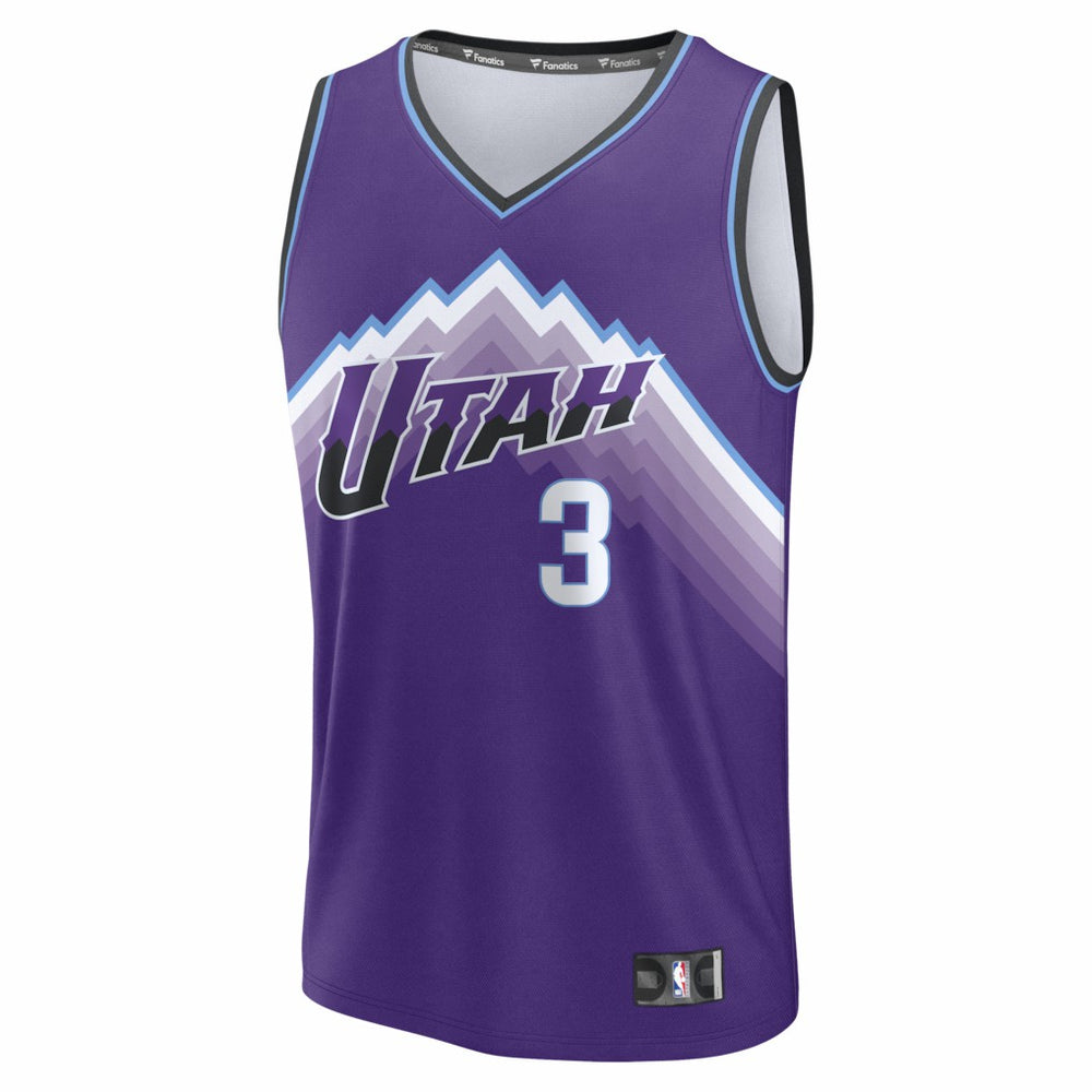 Keyonte George Utah Jazz Fast Break Replica Jersey Purple Icon Edition
