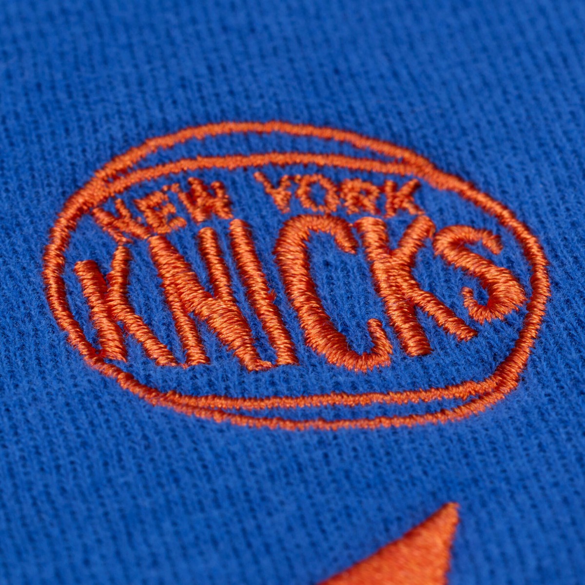 New York Knicks Women's Hardwood Classics Script Lightweight Sweatshirt Royal