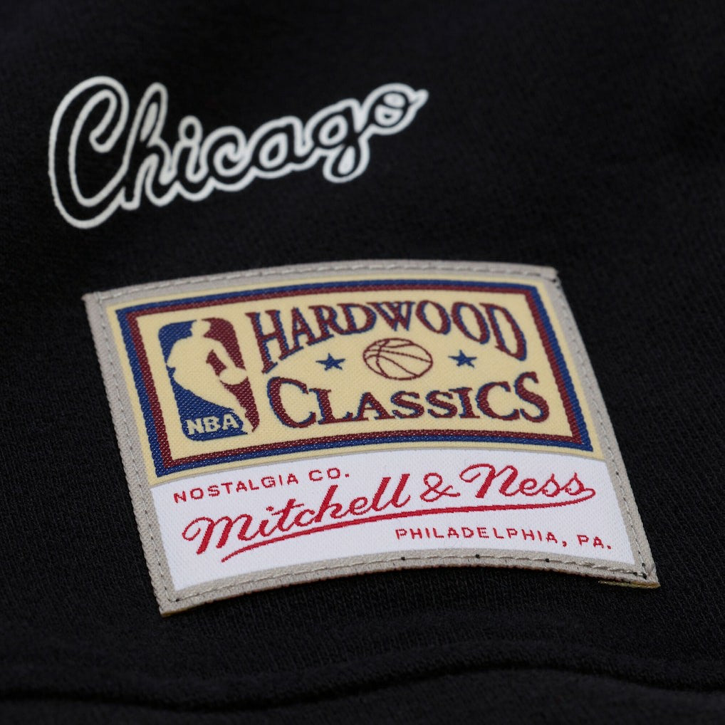 Chicago Bulls Women's Hardwood Classics Script Lightweight Sweatshirt Black