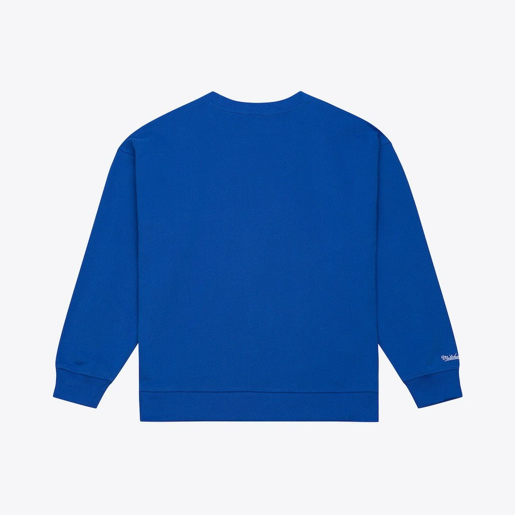 Golden State Warriors Women's Hardwood Classics Script Lightweight Sweatshirt Royal