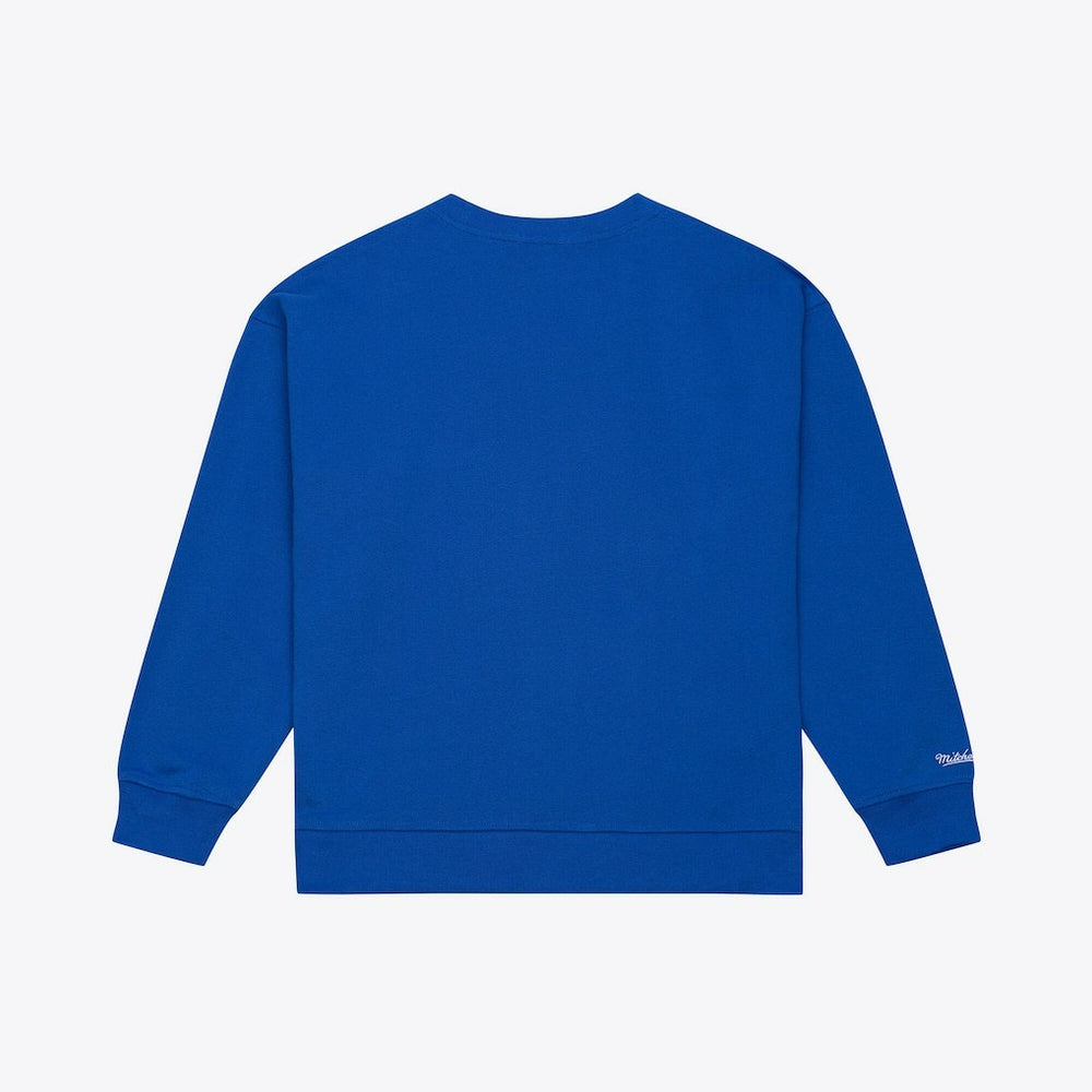 Golden State Warriors Women's Hardwood Classics Script Lightweight Sweatshirt Royal