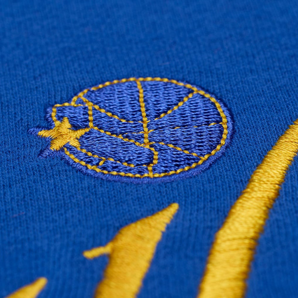 Golden State Warriors Women's Hardwood Classics Script Lightweight Sweatshirt Royal