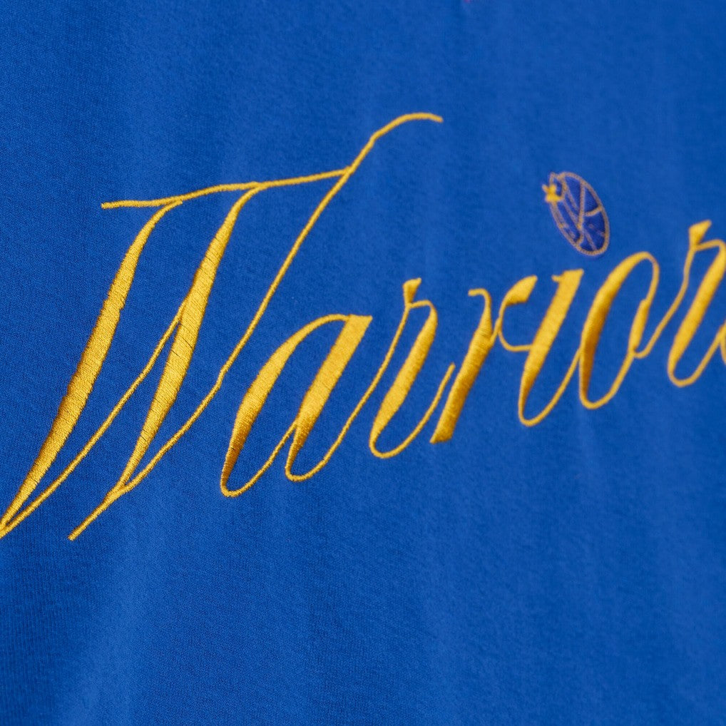 Golden State Warriors Women's Hardwood Classics Script Lightweight Sweatshirt Royal