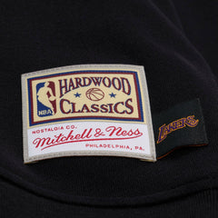 Los Angeles Lakers Women's Hardwood Classics Script Lightweight Sweatshirt Black
