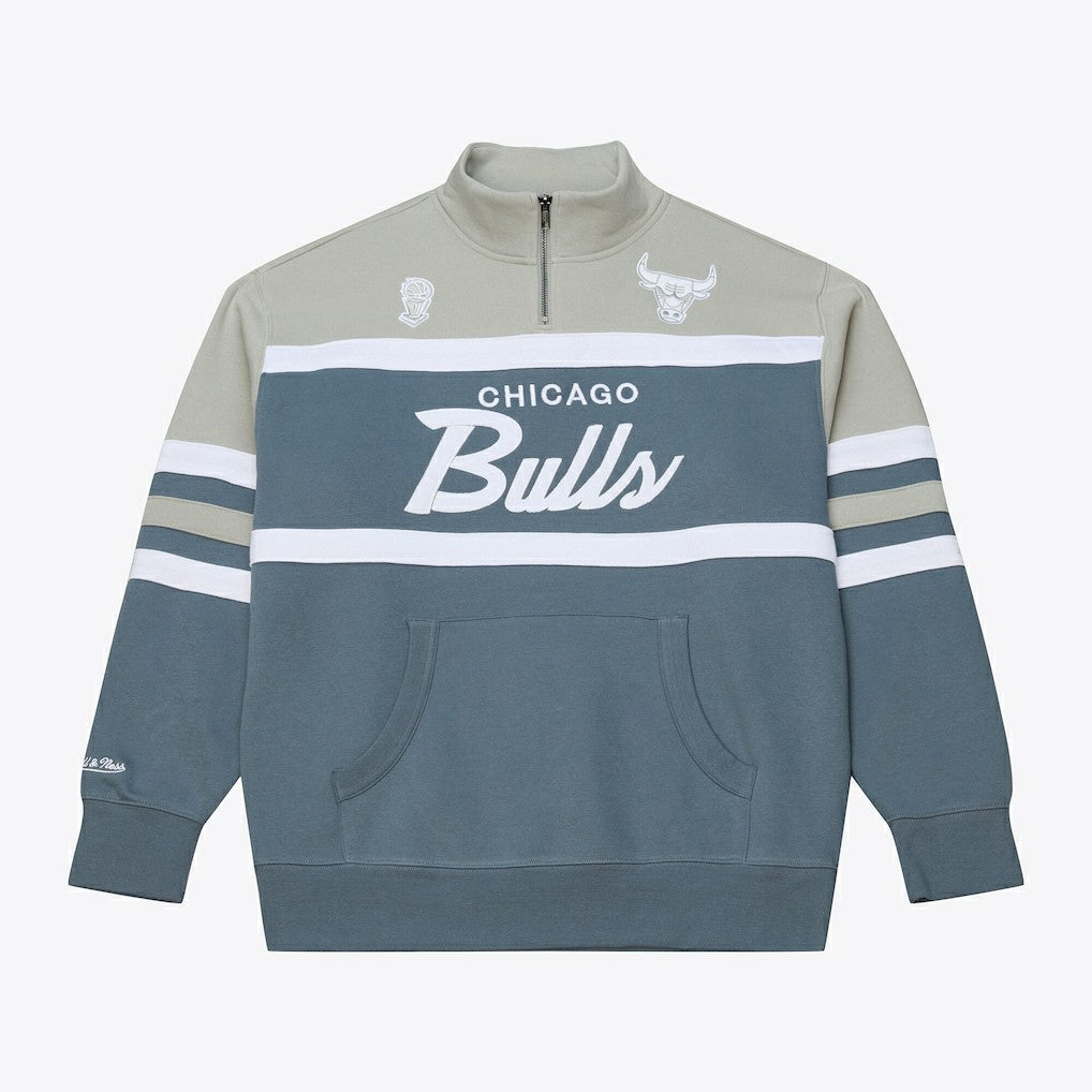 Chicago Bulls Thunderstorm Head Coach Quarter-Zip Jacket Blue