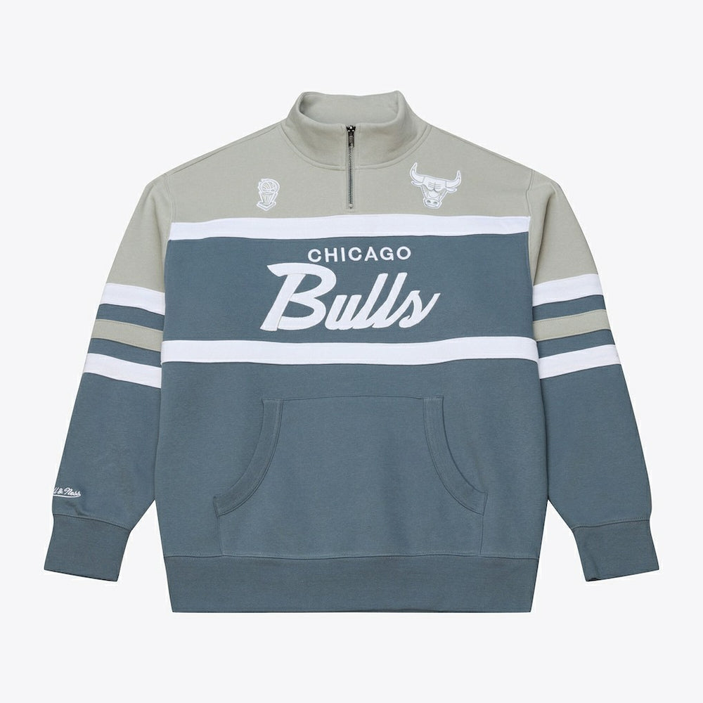 Chicago Bulls Thunderstorm Head Coach Quarter-Zip Jacket Blue
