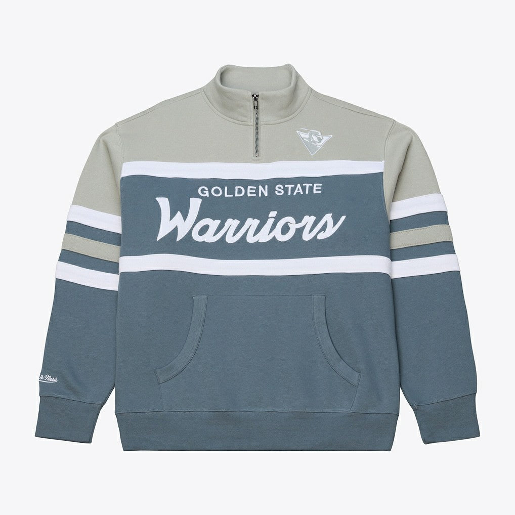Golden State Warriors Thunderstorm Head Coach Quarter-Zip Jacket Blue