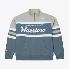 Golden State Warriors Thunderstorm Head Coach Quarter-Zip Jacket Blue