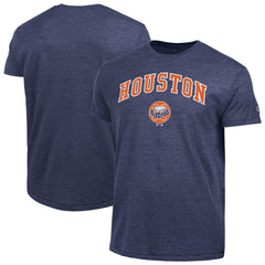 Houston Astros Champion Cooperstown Wordmark Lockup Tri-Blend T-Shirt - Navy T-shirts
