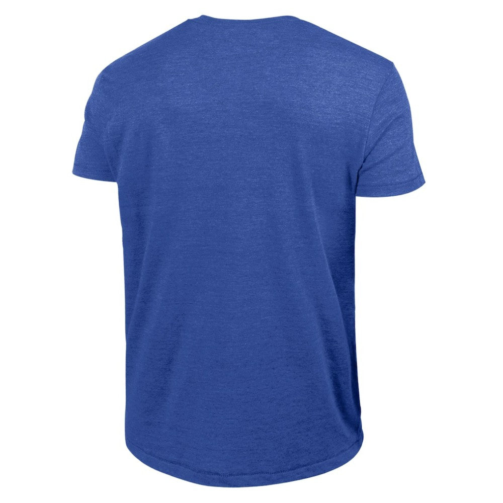 Atlanta Braves Champion Cooperstown Wordmark Lockup Tri-Blend T-Shirt - Royal T-shirts