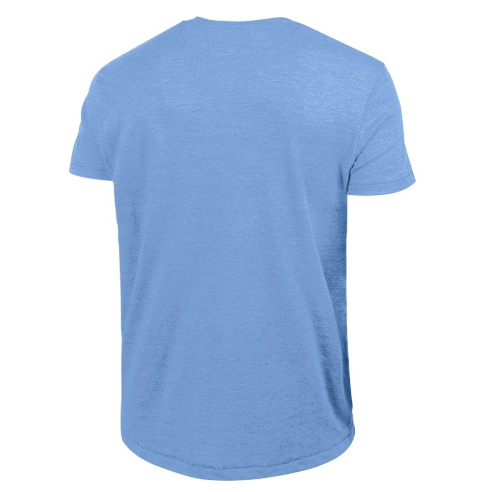 Philadelphia Phillies Champion Cooperstown Wordmark Lockup Tri-Blend T-Shirt - Light Blue T-shirts