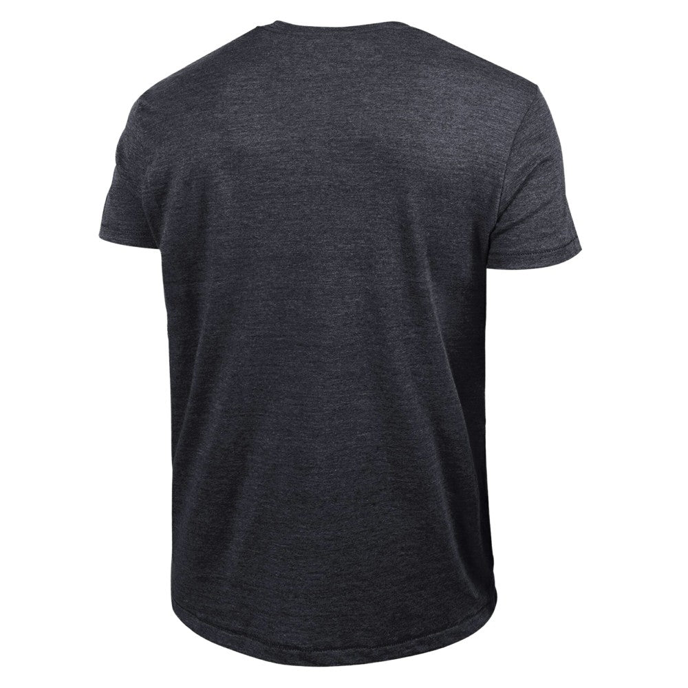 Cincinnati Reds Champion Cooperstown Wordmark Lockup Tri-Blend T-Shirt - Black T-shirts