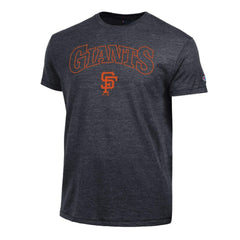 San Francisco Giants Champion Cooperstown Wordmark Lockup Tri-Blend T-Shirt - Black T-shirts