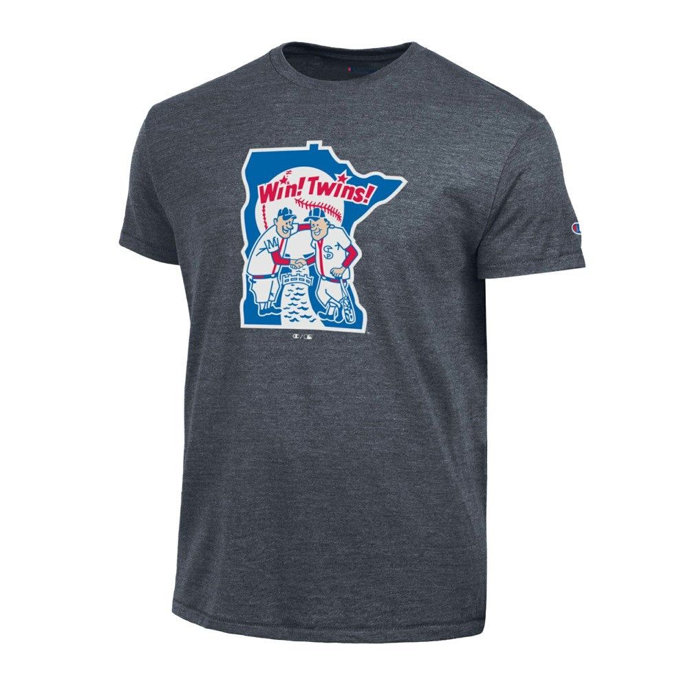 Minnesota Twins Champion Cooperstown Logo Tri-Blend T-Shirt - Navy T-shirts