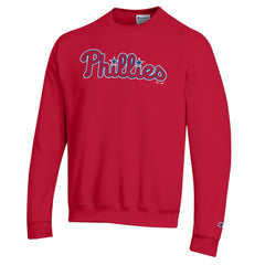 Philadelphia Phillies Champion Powerblend Wordmark Sweatshirt - Red Sweatshirts