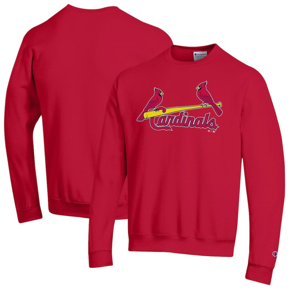 St. Louis Cardinals Champion Powerblend Wordmark Sweatshirt - Red Sweatshirts