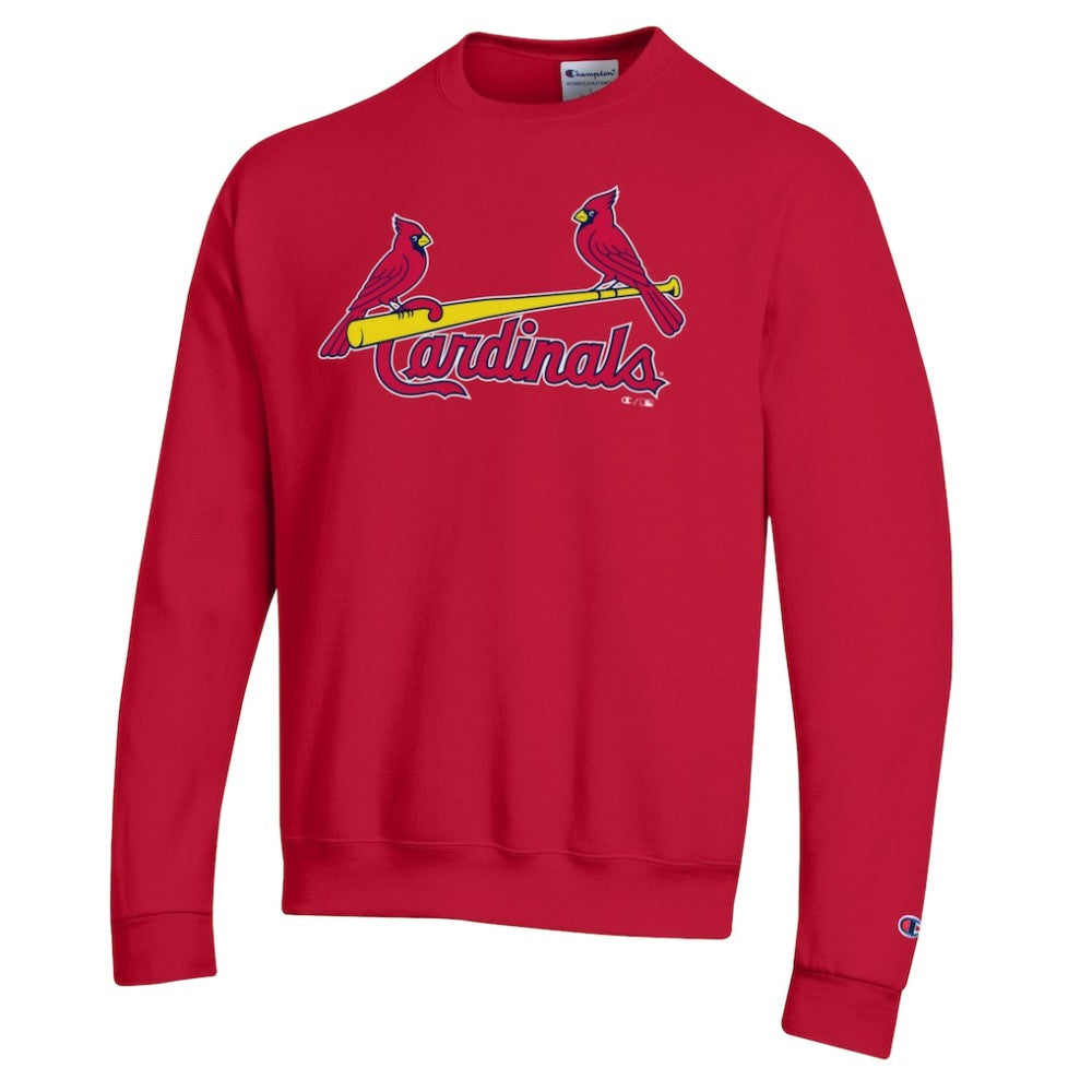 St. Louis Cardinals Champion Powerblend Wordmark Sweatshirt - Red Sweatshirts