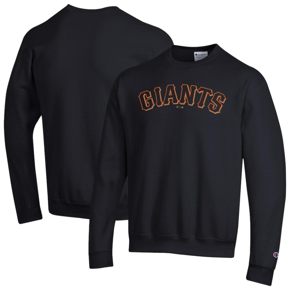 San Francisco Giants Champion Powerblend Wordmark Sweatshirt - Black Sweatshirts