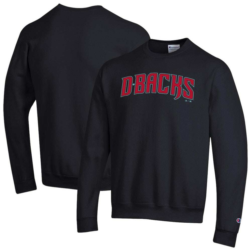 Arizona Diamondbacks Champion Powerblend Wordmark Sweatshirt - Black Sweatshirts
