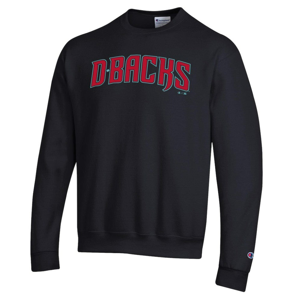 Arizona Diamondbacks Champion Powerblend Wordmark Sweatshirt - Black Sweatshirts