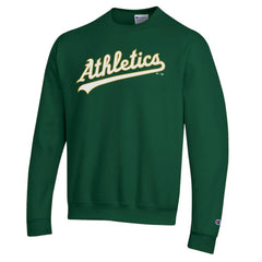 Athletics Champion Powerblend Wordmark Sweatshirt - Green Sweatshirts
