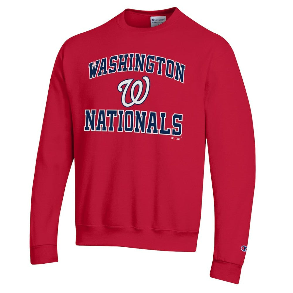 Washington Nationals Champion Heart & Soul Powerblend Sweatshirt - Red Sweatshirts