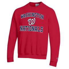 Washington Nationals Champion Heart & Soul Powerblend Sweatshirt - Red Sweatshirts