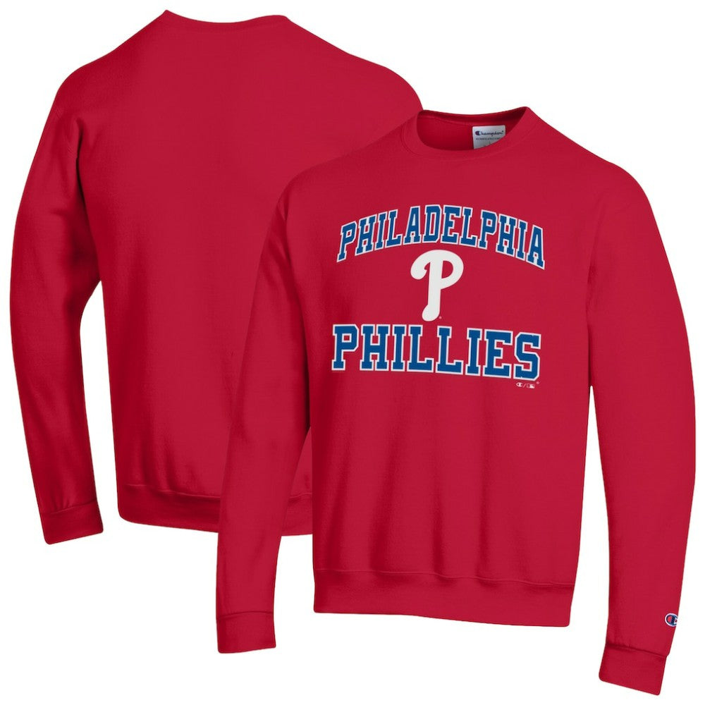 Philadelphia Phillies Champion Heart & Soul Powerblend Sweatshirt - Red Sweatshirts