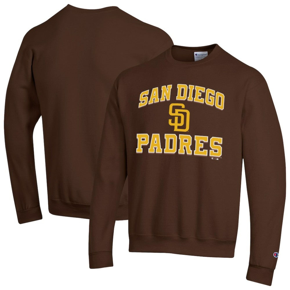 San Diego Padres Champion Heart & Soul Powerblend Sweatshirt - Brown Sweatshirts