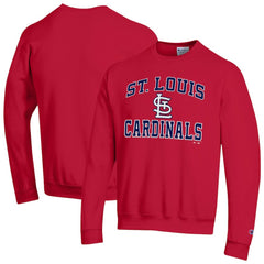 St. Louis Cardinals Champion Heart & Soul Powerblend Sweatshirt - Red Sweatshirts