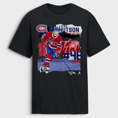 NHL Lane Hutson Montreal Canadiens Fresh Ice T-Shirt - Black