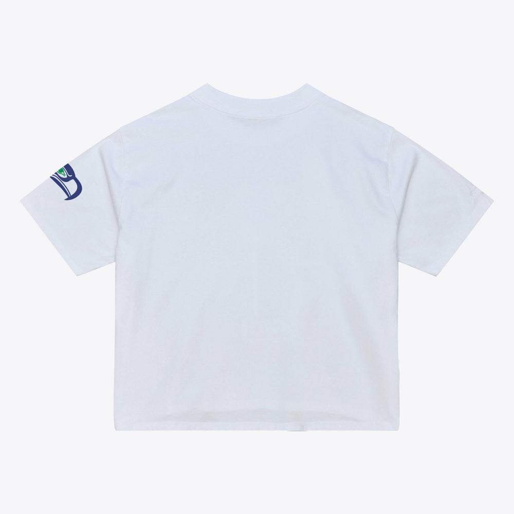 Seattle Seahawks Women's Head Coach Cropped T-Shirt White