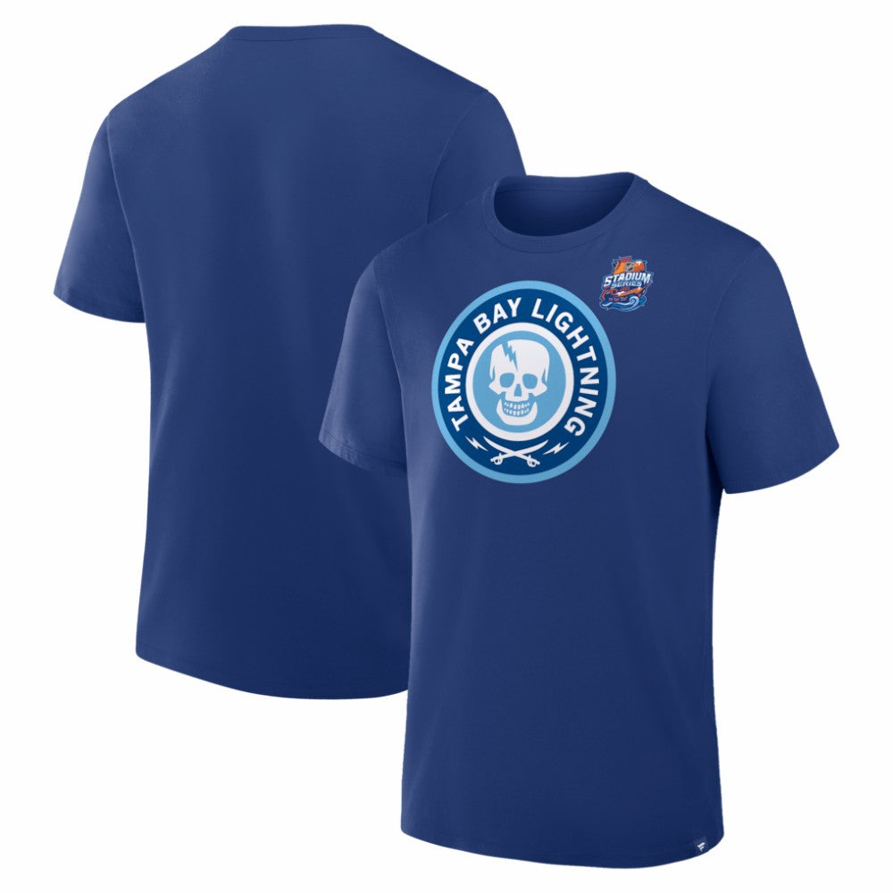 NHL Tampa Bay Lightning 2026 NHL Stadium Series Secondary Logo T-Shirt - Blue