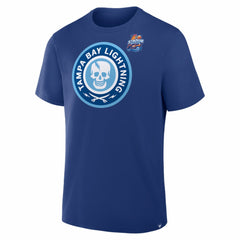 NHL Tampa Bay Lightning 2026 NHL Stadium Series Secondary Logo T-Shirt - Blue