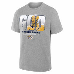 NHL Steven Stamkos Nashville Predators 600th Career Goal T-Shirt - Gray