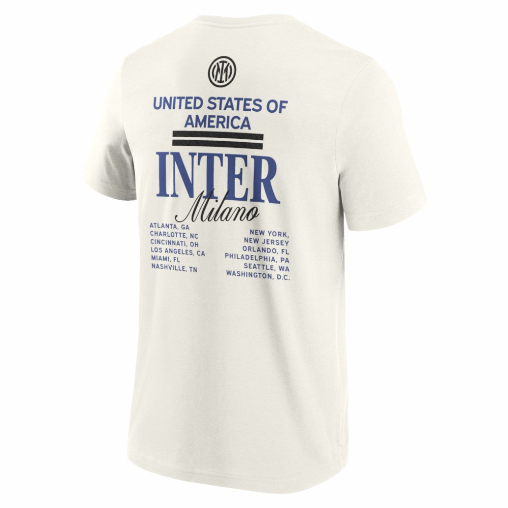 Inter Milan 2025 CWC US Tour T-Shirt Cream shop