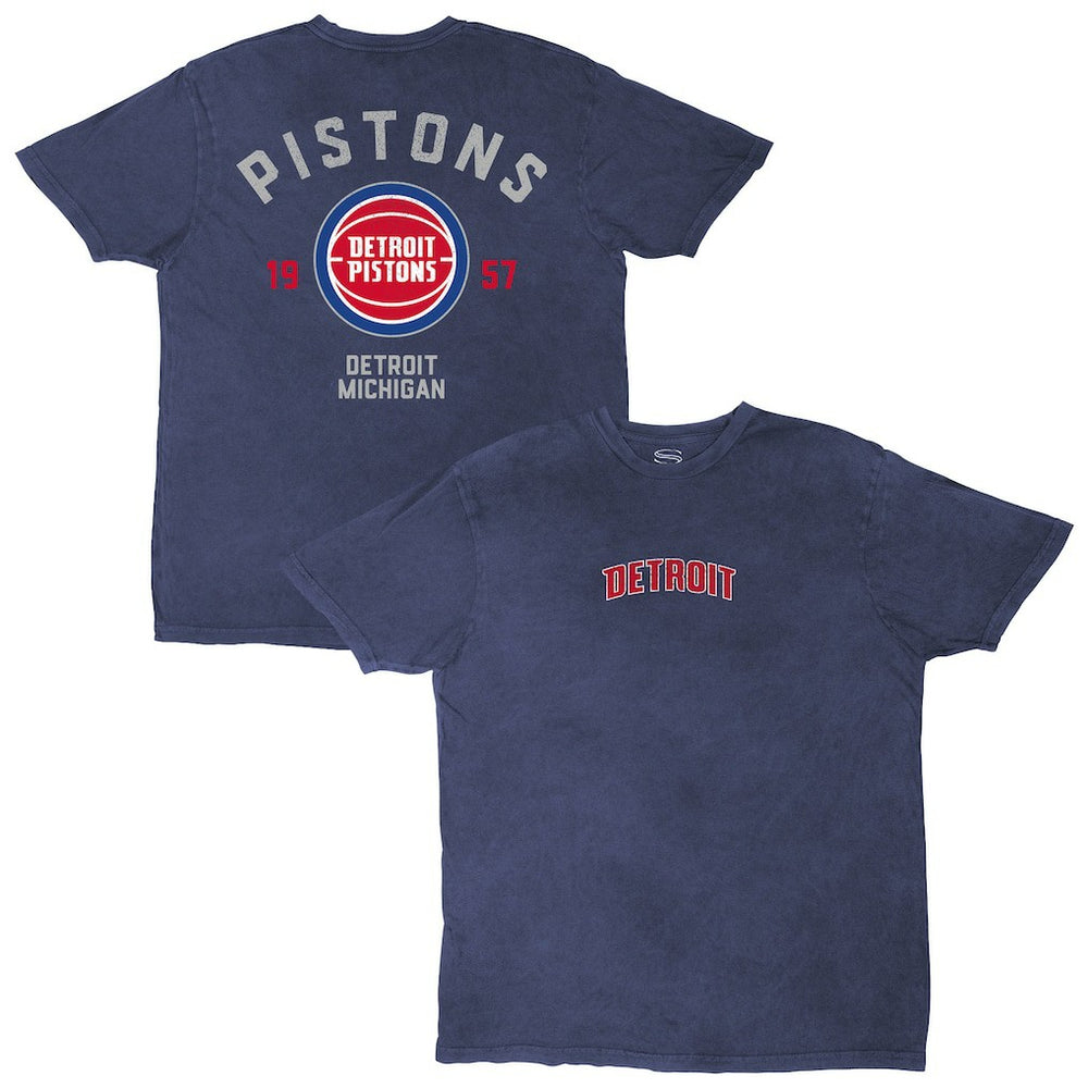 Detroit Pistons Stadium Essentials Unisex Get Back Vintage T-Shirt Blue