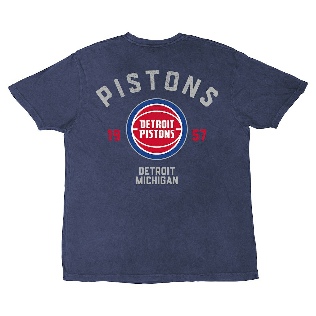 Detroit Pistons Stadium Essentials Unisex Get Back Vintage T-Shirt Blue