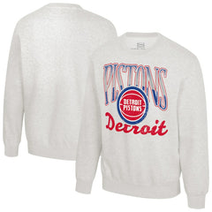 Detroit Pistons Stadium Essentials Unisex Sky High Fleece Sweatshirt Oatmeal