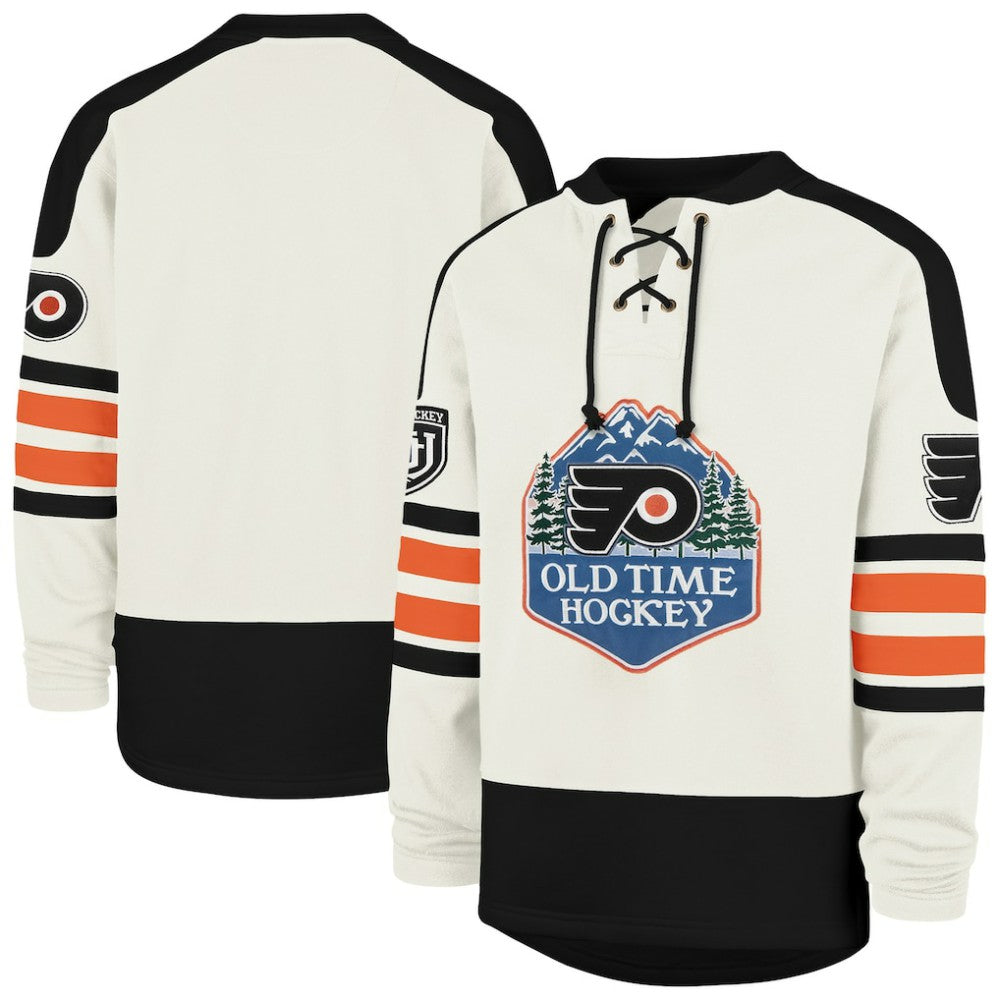 NHL Philadelphia Flyers '47 Pond Hockey Trio Eternal Lacer Sweatshirt - Cream