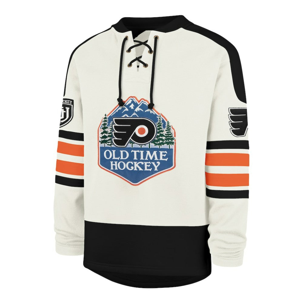 NHL Philadelphia Flyers '47 Pond Hockey Trio Eternal Lacer Sweatshirt - Cream