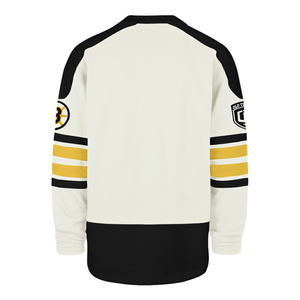 NHL Boston Bruins '47 Pond Hockey Trio Eternal Lacer Sweatshirt - Cream